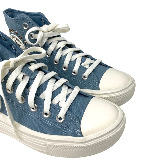 Converse Ctas Move Platform Shoes Skate Sneakers Women Size Blue Canvas A08194C - Picture 4 of 10